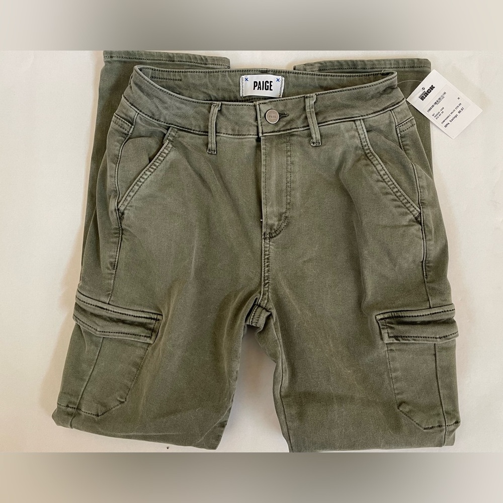 PAIGE Cargo Pants Green size 26